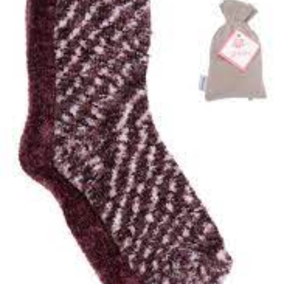 MINX NY Rose/Shea Infused Velvet Socks 2 Pairs - Picture 4 of 4